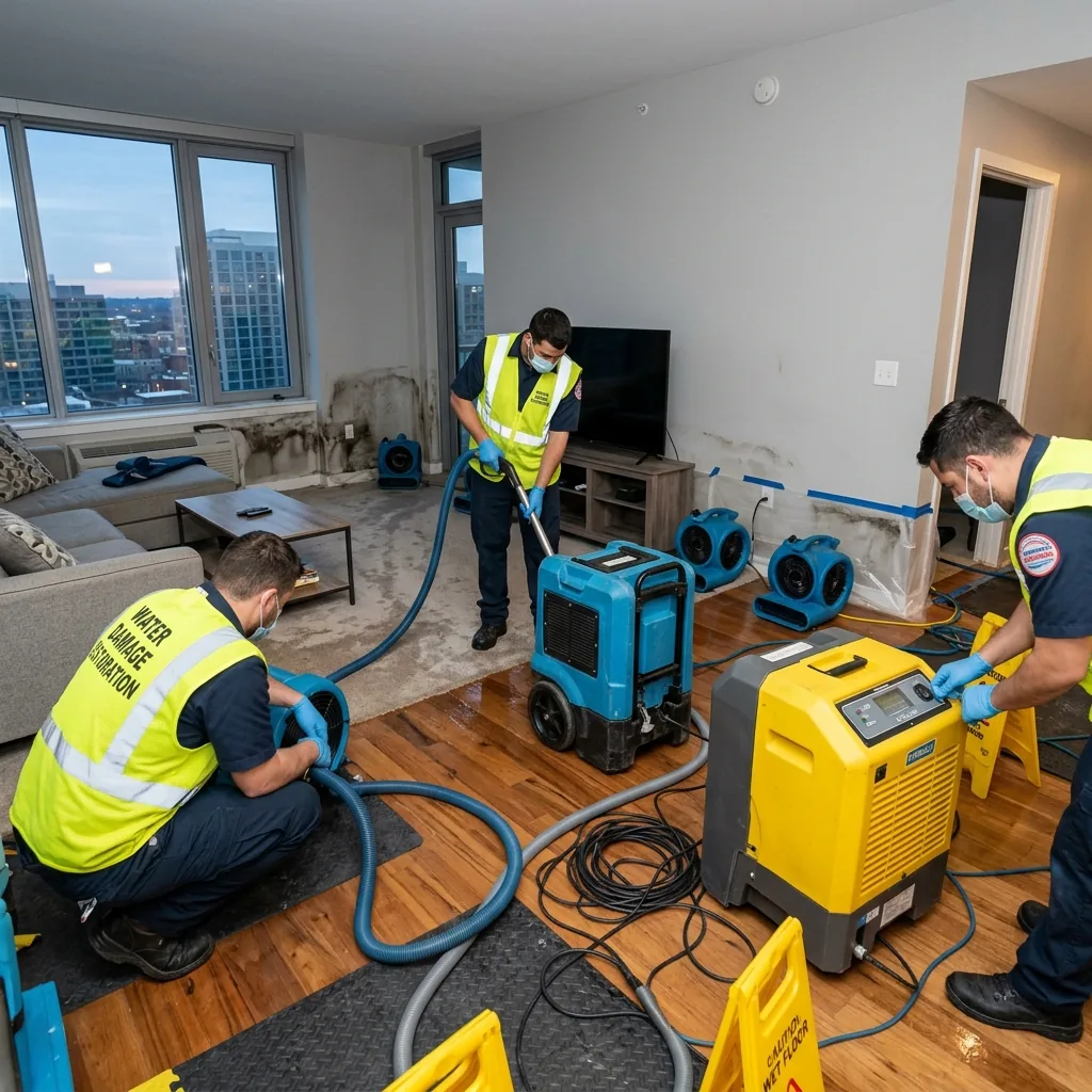 Water damage restoration case study in Garland TX